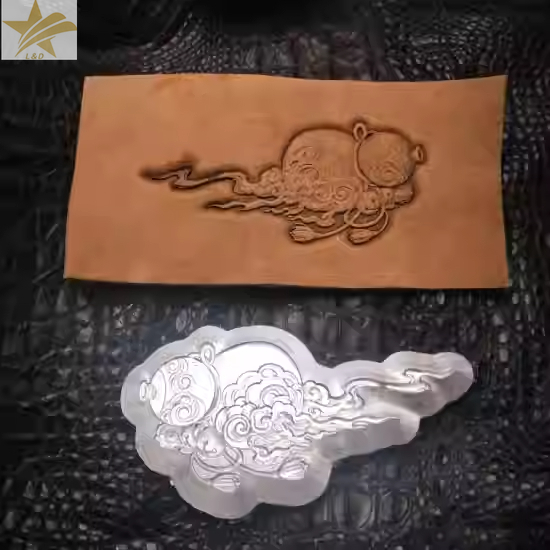 Leatherwork Flowers - قالب نقش جلدي ثلاثي الأبعاد على