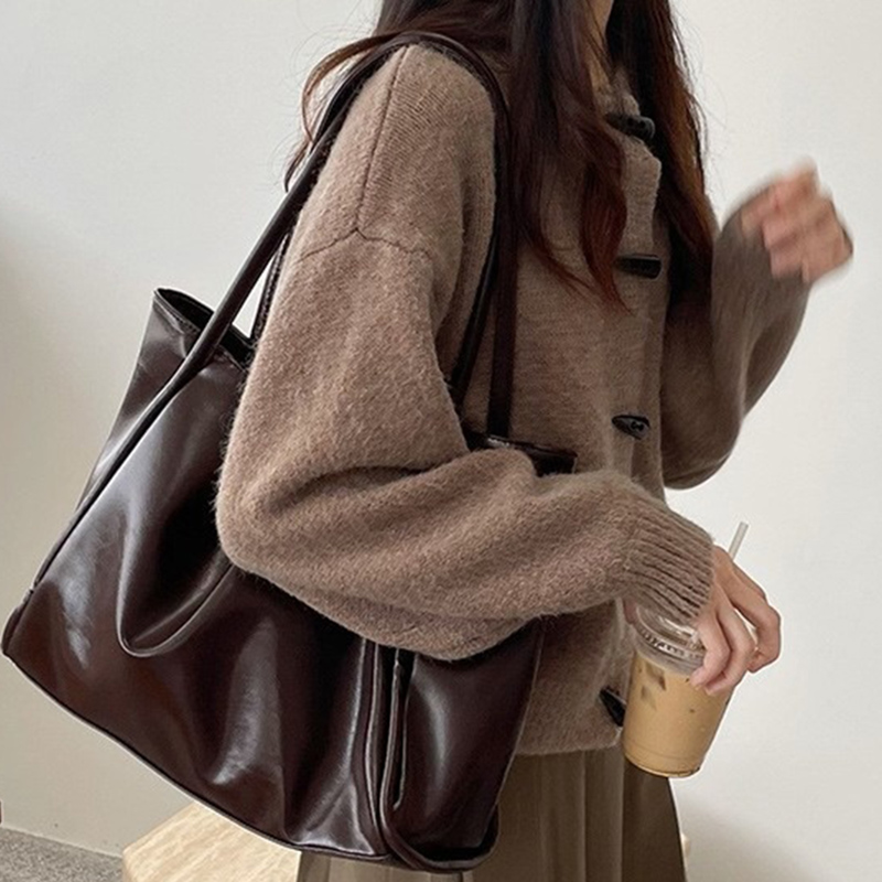 Leather Work Handbag - حقائب كتف نسائية جديدة لعام 2026