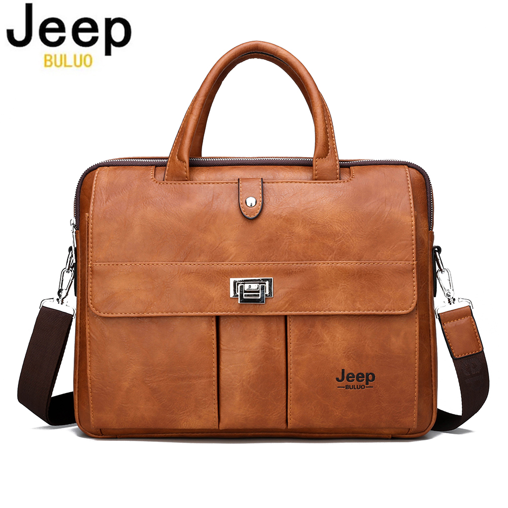 Leather Work Handbag - حقيبة جلدية للرجال من جيب بولو،