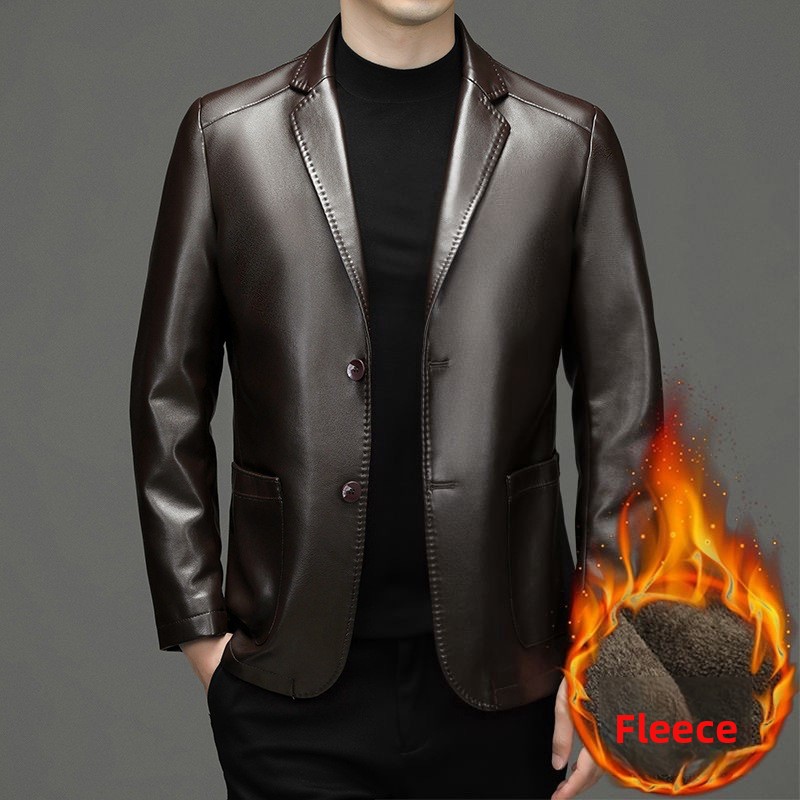 جديد الرجال بليزرات جلدية حقيق - مراجعة Leather Work Jacket وسعره