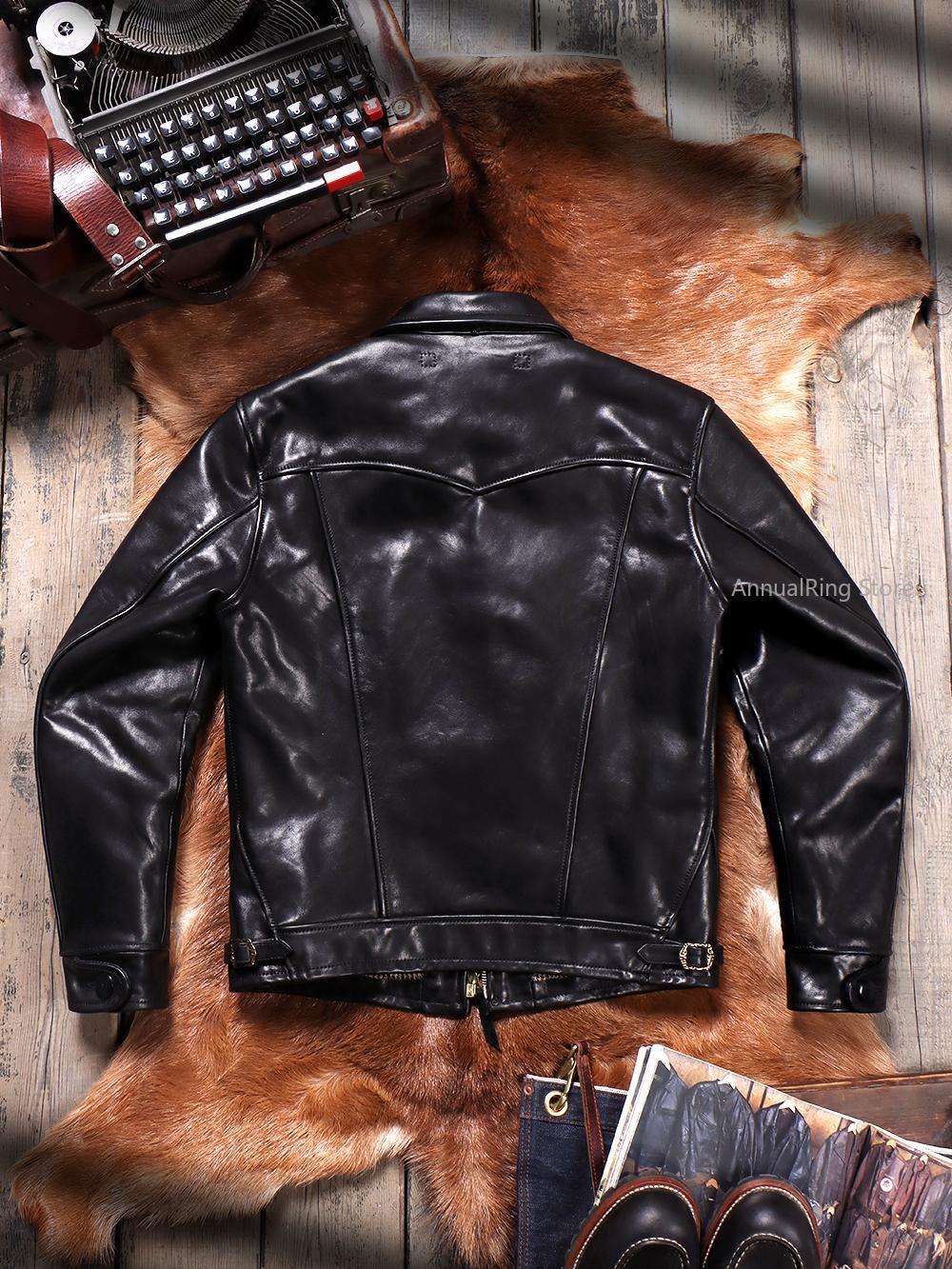 سترة رجالية قصيرة من جلد البقر - مراجعة Leather Work Jacket وسعره