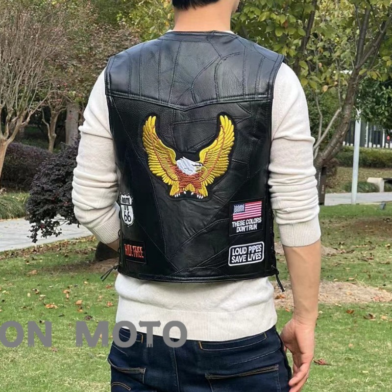 سترة جلدية جديدة للدراجات النا - مراجعة Leather Work Jacket وسعره
