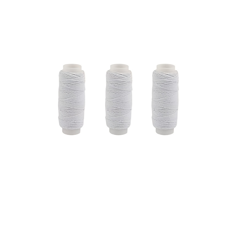 20 متر أسود أبيض خيط مرن 0.6 م - مراجعة Waxed Thread Linen وسعره
