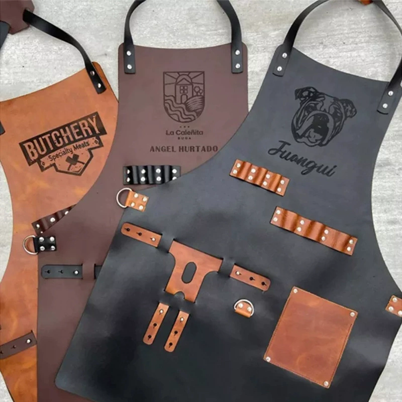 مريلة مطبخ خارجية للشواء من جل - مراجعة Leatherwork Products وسعره