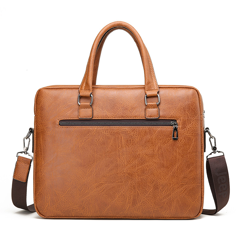 بو الجلود حقيبة الأعمال للرجال - مراجعة Leather Work Handbag وسعره