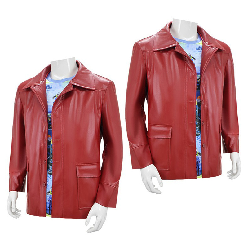 جاكيت رجالي أحمر من الجلد الصن - مراجعة Leather Work Jacket وسعره