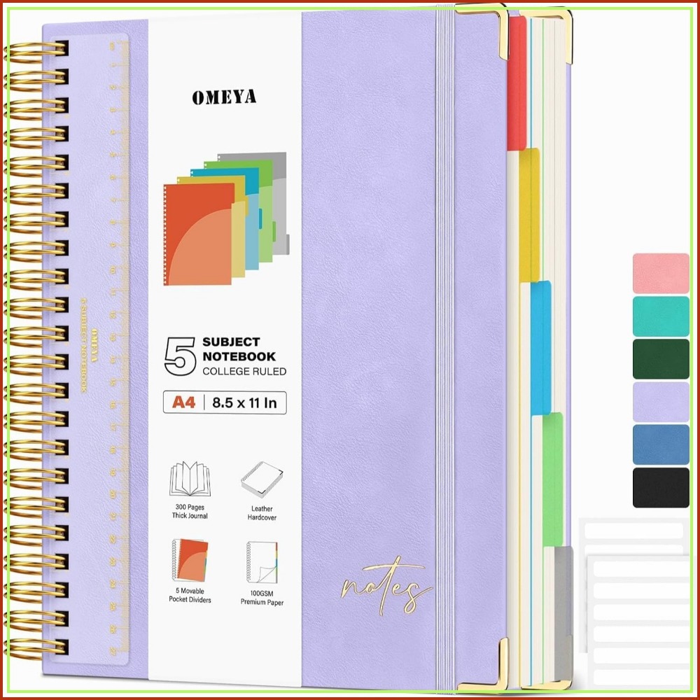 دفتر ملاحظات جلدي A4 بخمسة أقس - مراجعة Leatherwork Products وسعره