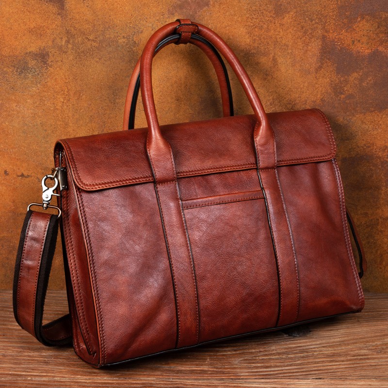 حقيبة يد من الجلد المدبوغ بالخ - مراجعة Leather Work Handbag وسعره