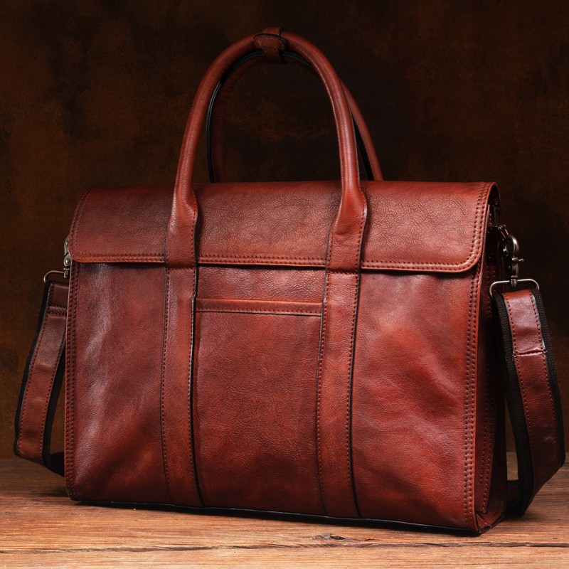 حقيبة يد من الجلد المدبوغ بالخ - مراجعة Leather Work Handbag وسعره