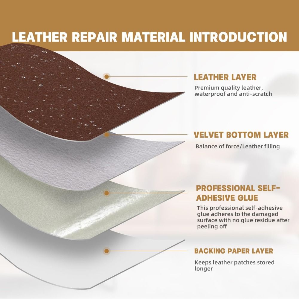 رقعة إصلاح جلدية ذاتية اللصق 2 - مراجعة Contact Cement Leather وسعره