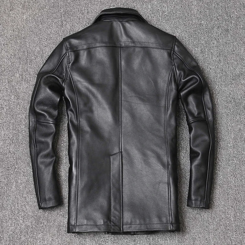 جاكيت رجالي من الجلد الطبيعي ب - مراجعة Leather Work Jacket وسعره