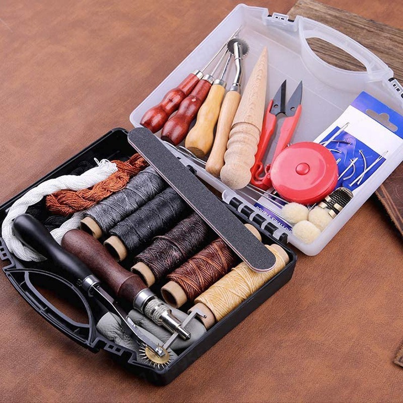 مجموعة أدوات الخياطة اليدوية ل - مراجعة Leatherwork Craft وسعره