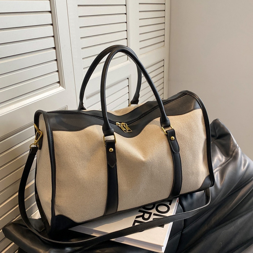 حقيبة يد قماشية وجلدية عتيقة ا - مراجعة Leather Work Duffle Bag وسعره