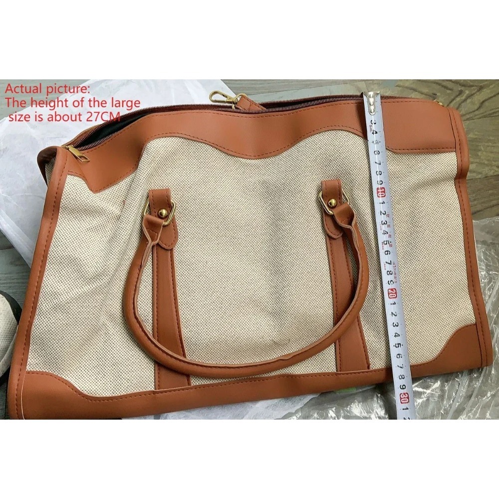 حقيبة يد قماشية وجلدية عتيقة ا - مراجعة Leather Work Duffle Bag وسعره