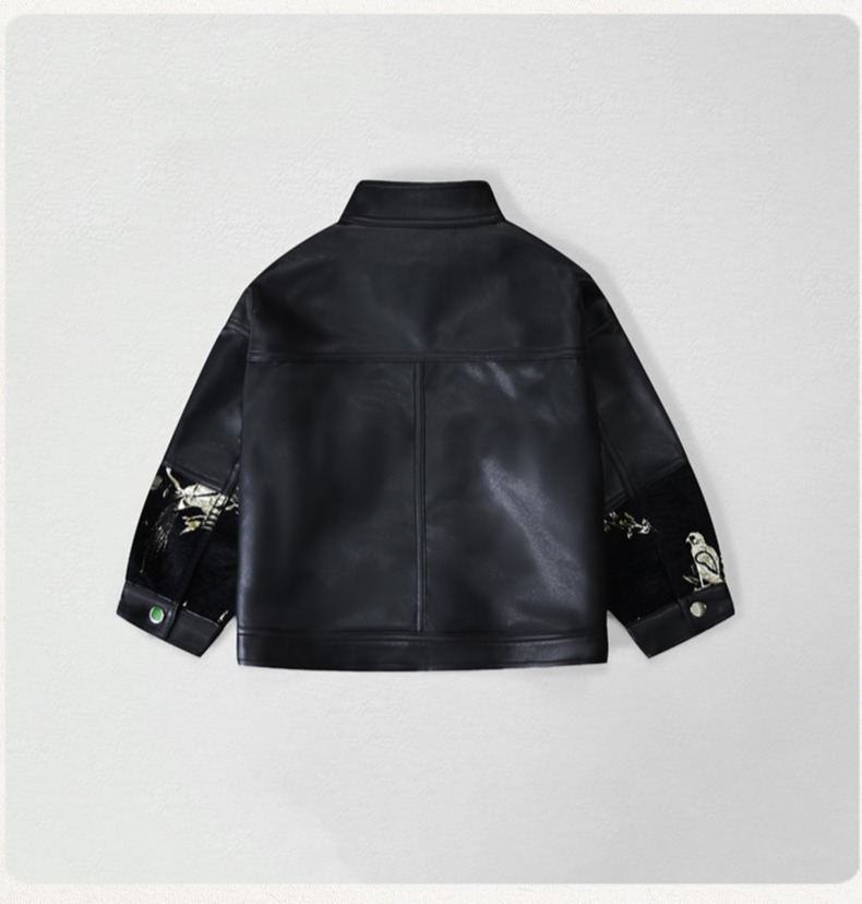 شهم الاطفال التطريز دراجة ناري - مراجعة Leather Work Jacket وسعره