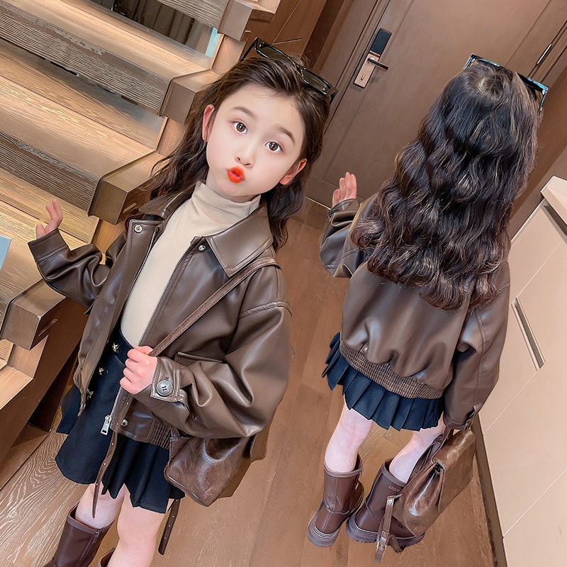 جاكيت بناتي جديد من الجلد الصن - مراجعة Leather Work Jacket وسعره