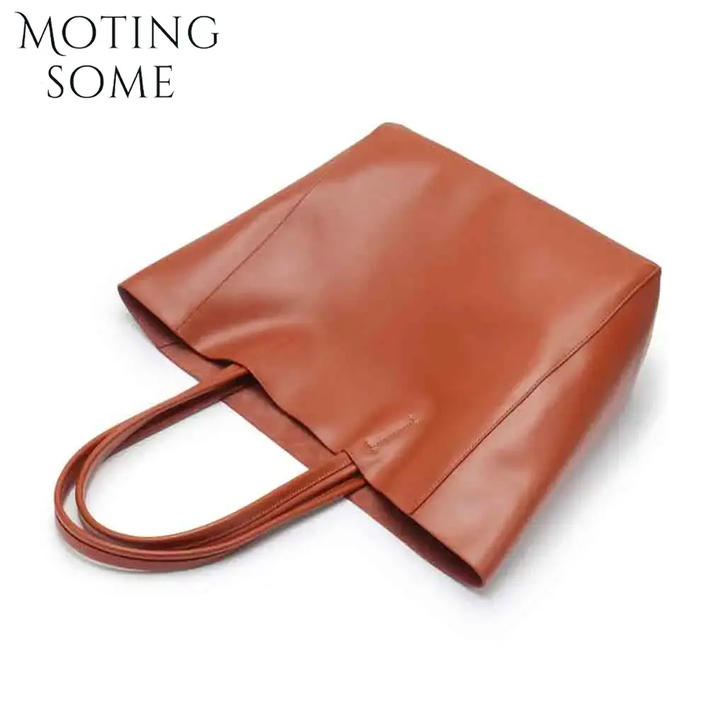Motingsome سميكة جلد البقر بسا - مراجعة Leather Work Handbag وسعره