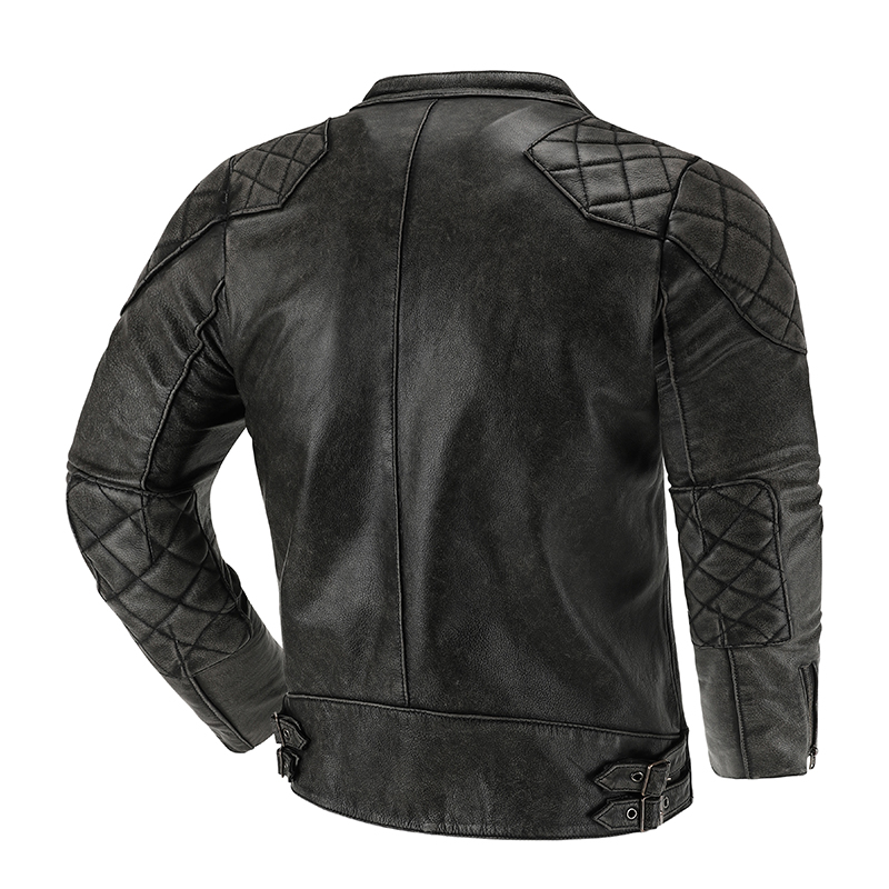 سترة جلدية الرجعية للرجال ، بد - مراجعة Leather Work Jacket وسعره