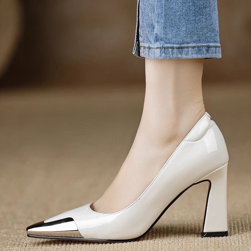 FHC 2025 كعب عالٍ جديد بمقدمة  - مراجعة Leather Work Outfit وسعره