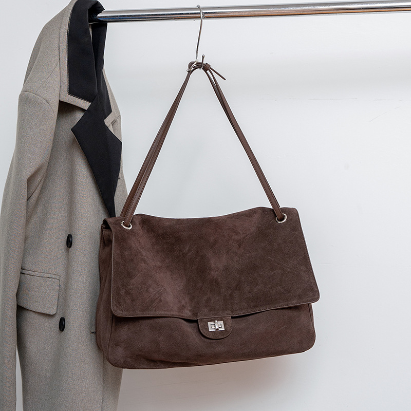 حقيبة كتف نسائية من الجلد السو - مراجعة Leather Work Handbag وسعره
